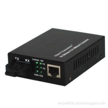 Gigabit  Fiber Optic Media Converter With 9k Byte Super Dat